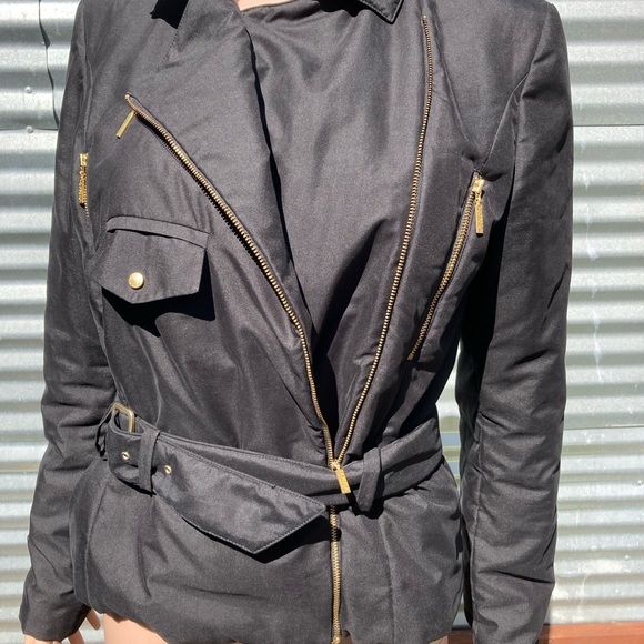 La Perla Studio Fabric Biker Jacket with Belt - Picture 10 of 16